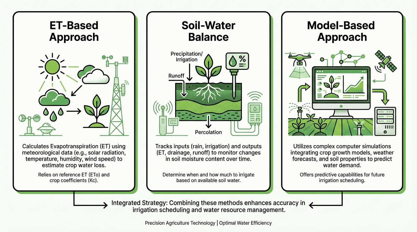 Soil moisture sensors deployed in agricultural field for real-time irrigation water optimization monitoring