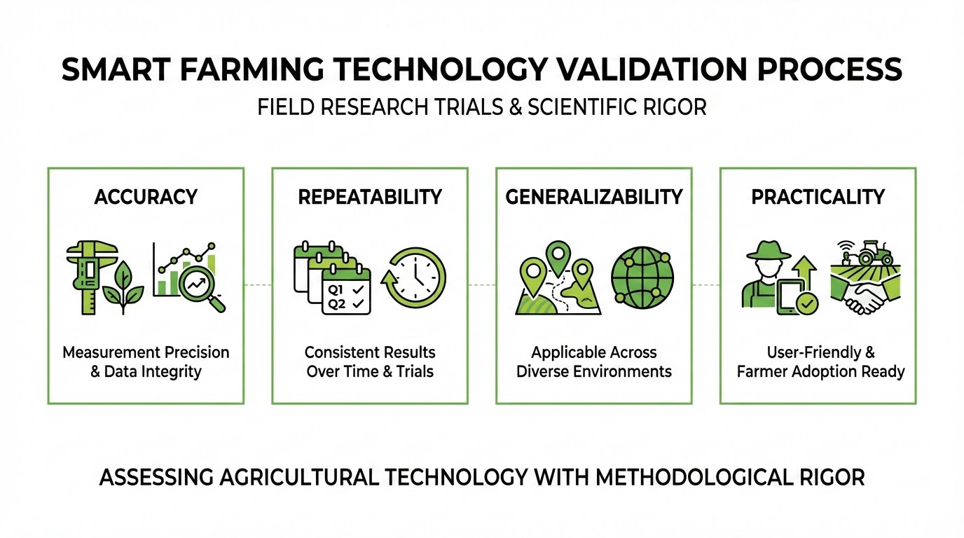 Future agricultural technology trends showing integrated platforms, AI assistants, and automated research systems