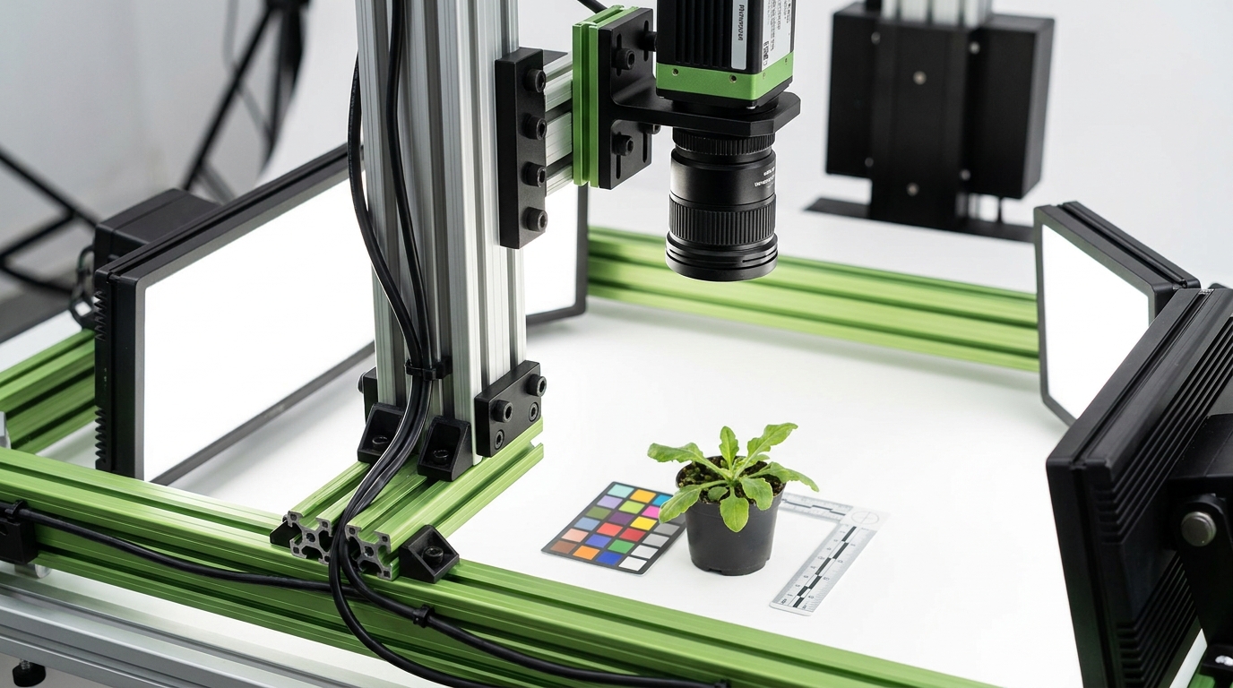 Environmental sensor placement and calibration validation in a plant phenotyping system installation