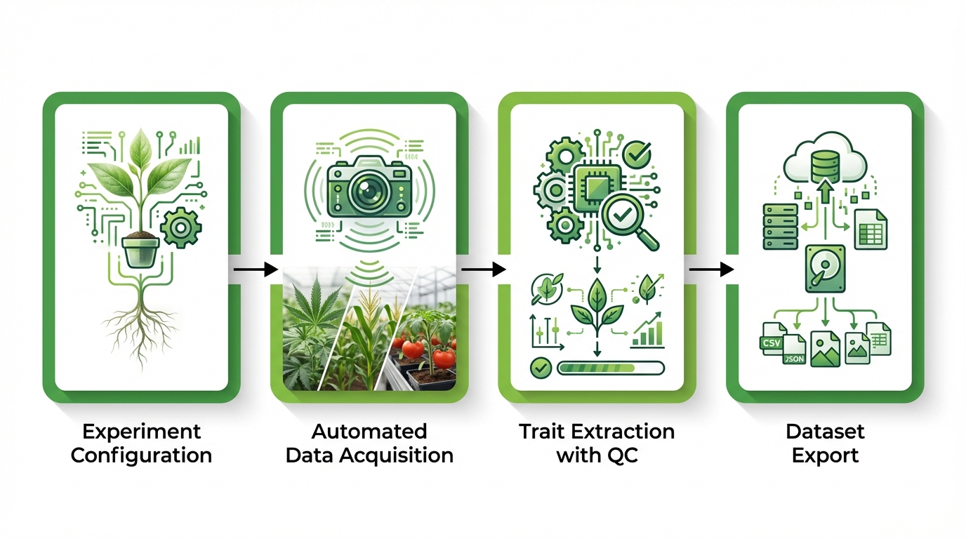 Expert evaluation criteria for selecting automated plant screening equipment including sensor validation, throughput analysis, and operational requirements assessment