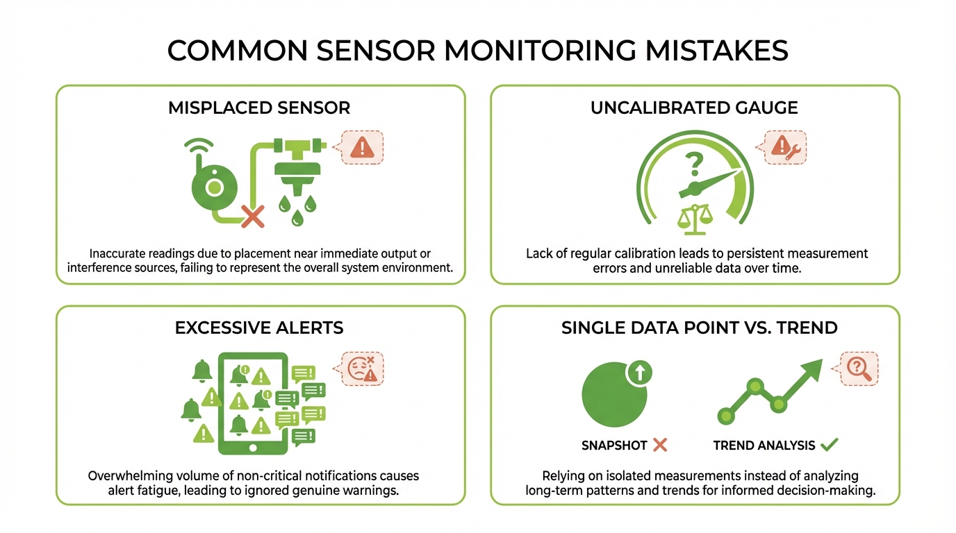 Diagram showing a structured data quality maintenance workflow for continuous plant measurement systems across a full growing season